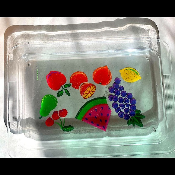 Vintage Kitchen Retro Vintage Plastic Fruit Tray Poshmark